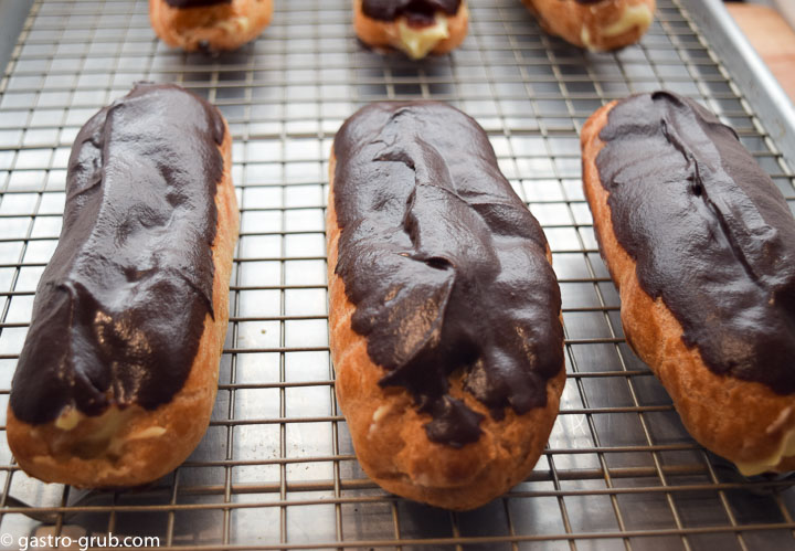 Scratch Chocolate Eclair With French Pastry Cream And Ganache