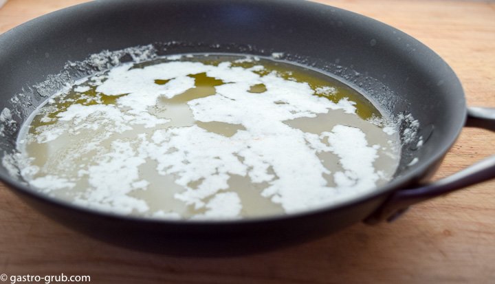 Melted butter for graham cracker crust.