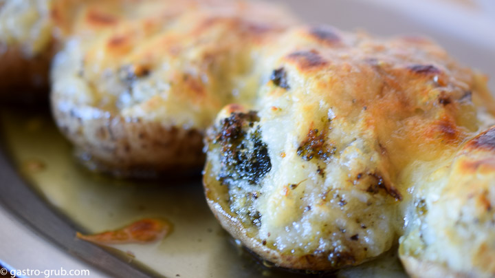 Twice baked potatoes on a platter.